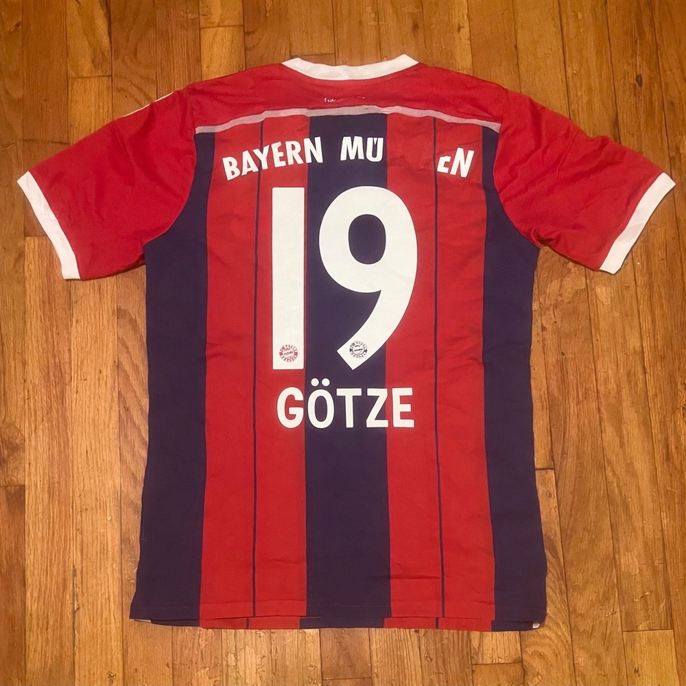 Adidas Red and Blue Bayern Munich Jersey